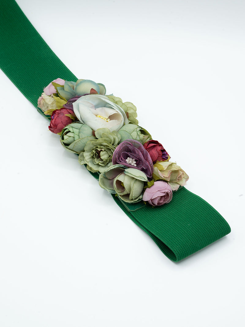 cinturon de flores, cinturon flores, cinturones de flores para vestidos de fiesta, cinturon flores boda, cinturon mujer, cinturon de fiesta, cinturon con flores, cinturon flores boda, cinturon verde oscuro